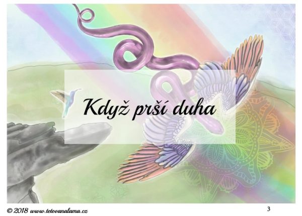 když, prší, duha, kniha, zážitky, Peru
