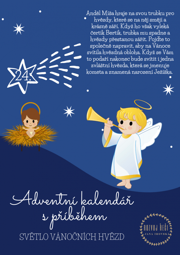 Adventní, kalendář, s, příběhem, Světlo vánočních hvězd, vánoční hvězda