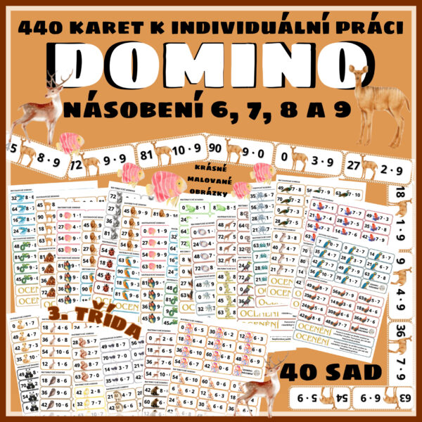 domino, matematika, násobení