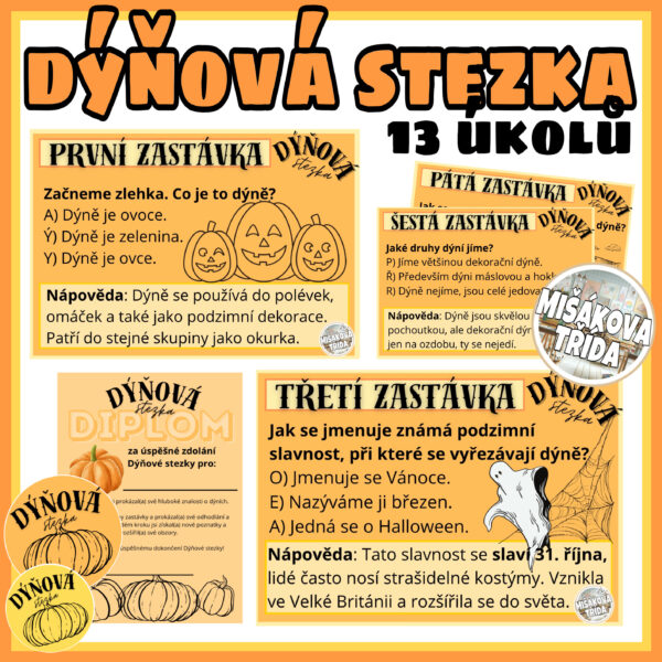 dýňová stezka, halloween, dýně, listopad