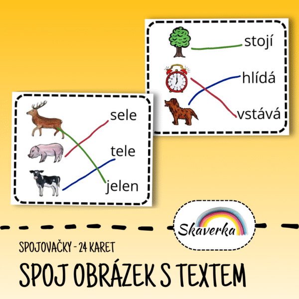 spojovačky, spoj obrázek s textem