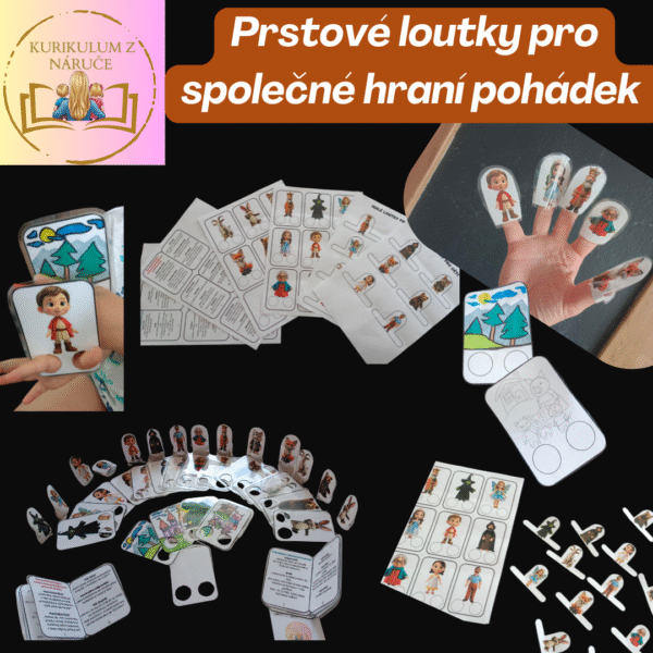 prstové loutky, prstoví maňásci, hraní pohádek, pohádky