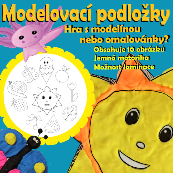 tvoření s modelínou, modelovací podložky